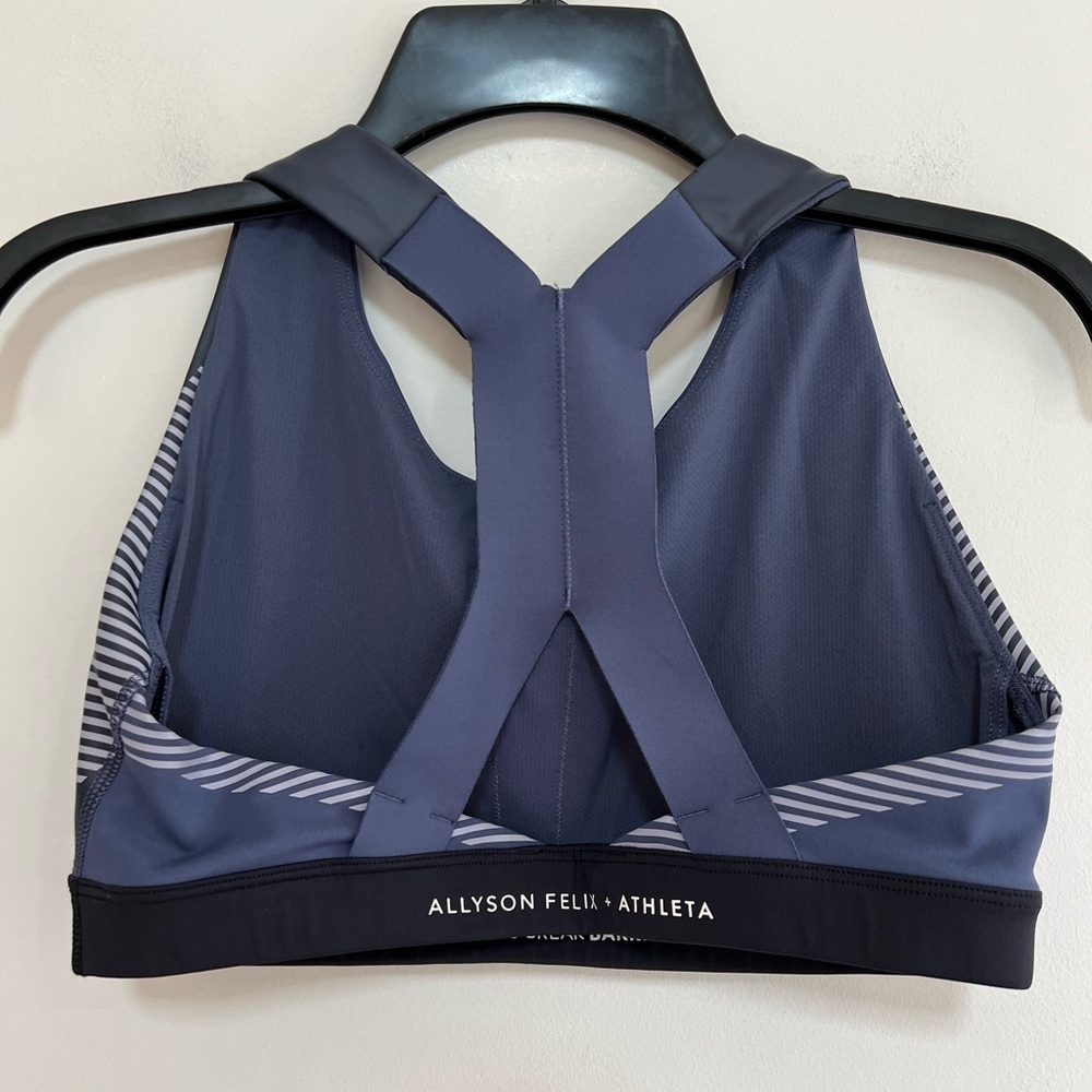 Athleta x Allyson Felix Ultimate Legend Sports Bra, Purple/Blue, S - Picture 5 of 8